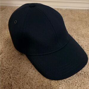 A.P.C. Midnight Blue Wool Baseball Cap